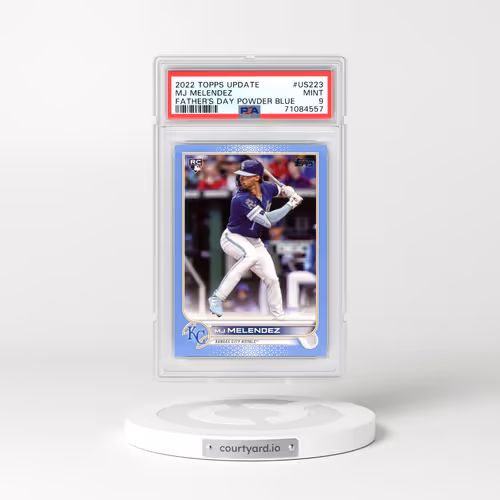 2022 Topps Update #US223 MJ Melendez - Father's Day Powder Blue (PSA 9 MINT)
