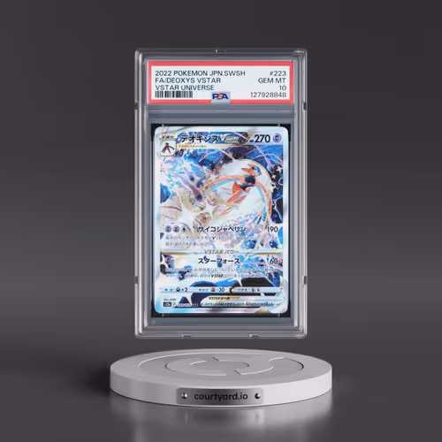 2022 Pokémon Sword & Shield Vstar Universe #223 Deoxys Vstar - Full Art (PSA 10 GEM MINT)