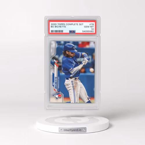 2020 Topps Complete Set #78 Bo Bichette (PSA 10 GEM MINT)