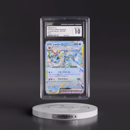 2024 Pokémon Sv8a-Terastal Fest EX #031 Vaporeon EX - Holo (CGC 10 GEM MINT)