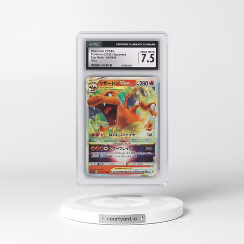 2022 Star Birth #015/100 Charizard VSTAR - Holo (CGC 7.5 NM+)