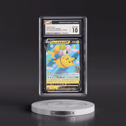 2021 Pokémon 25th Anniversary Collection #023 Flying Pikachu V - Holo (CGC 10 GEM MINT)