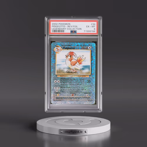 2002 Pokémon Legendary Collection #34 Pidgeotto - Reverse Foil (PSA 6 EX-MT)