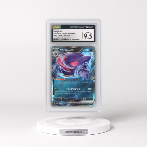 2024 Pokémon Sv5k-Wild Force #047 Gengar EX - Holo (CGC 9.5 MINT+)