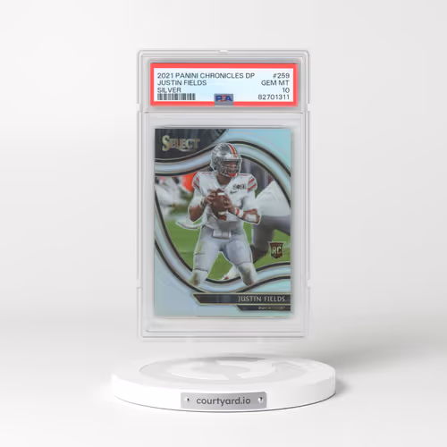 2021 Panini Chronicles Draft Picks #259 Justin Fields - Silver (PSA 10 GEM MINT)