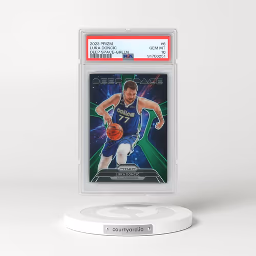2023 Panini Prizm Deep Space #6 Luka Doncic - Green Prizm (PSA 10 GEM MINT)