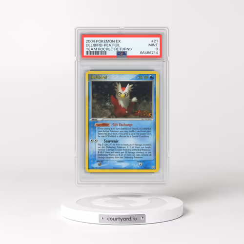 2004 Pokémon EX Team Rocket Returns #21 Delibird - Reverse Foil (PSA 9 MINT)