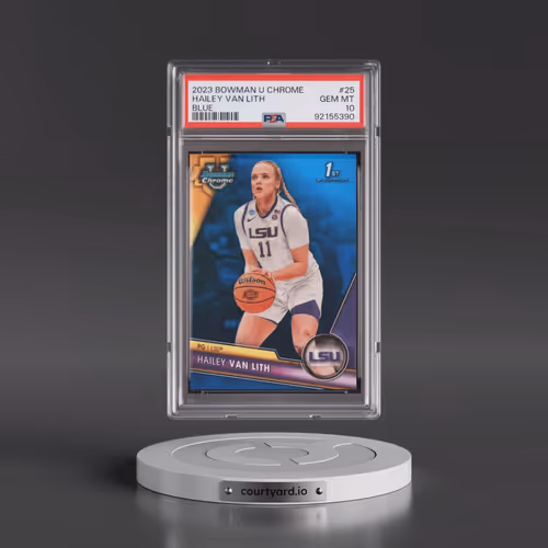 2023 Bowman University Chrome #25 Hailey Van Lith - Blue Refractor (PSA 10 GEM MINT)