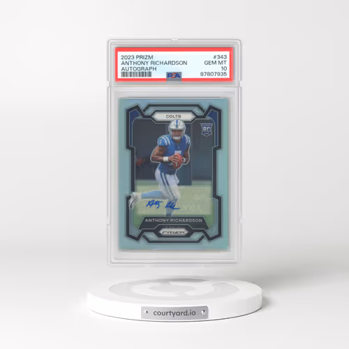 2023 Panini Prizm #343 Anthony Richardson - Autograph (PSA 10 GEM MINT)