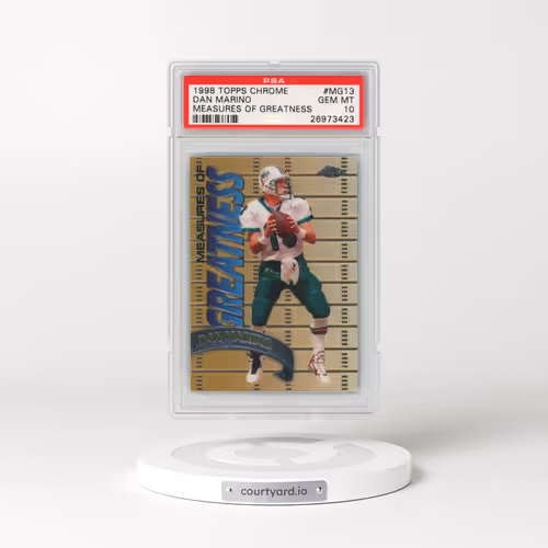 1998 Topps Chrome Measures of Greatness #MG13 Dan Marino (PSA 10 GEM MINT)