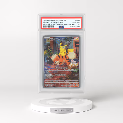 2023 Pokémon SV-P Promo #098 Detective Pikachu - Detective Pikachu Returns Pre-Order (PSA 10 GEM MINT)