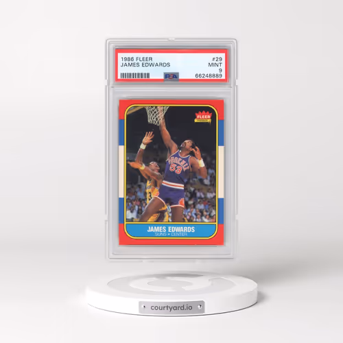 1986 Fleer #29 James Edwards (PSA 9 MINT)