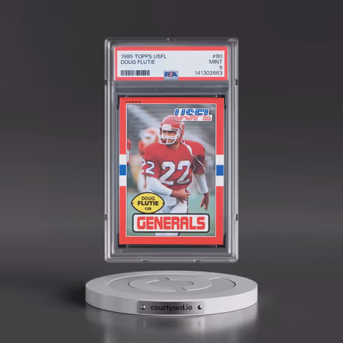 1985 Topps USFL #80 Doug Flutie (PSA 9 MINT)