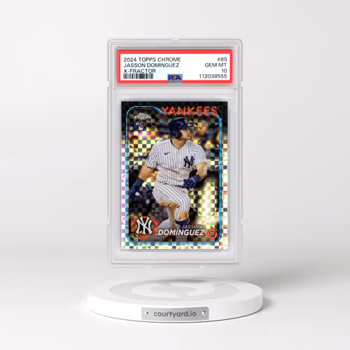 2024 Topps Chrome #89 Jasson Dominguez - X-Fractor (PSA 10 GEM MINT)