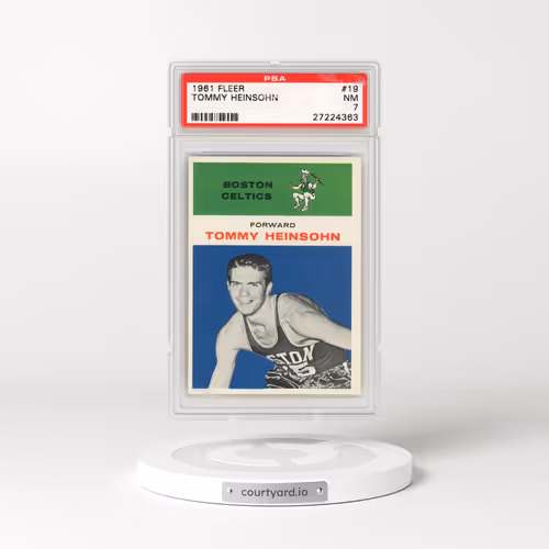 1961 Fleer #19 Tommy Heinsohn (PSA 7 NM)