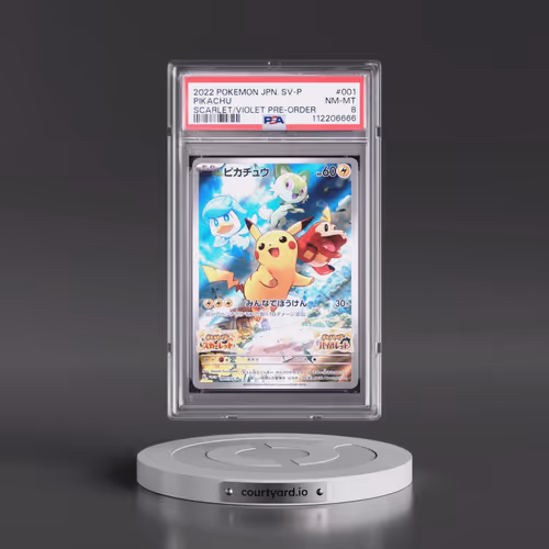 2022 Pokémon SV Promo #001 Pikachu - Scarlet & Violet Pre-Order (PSA 8 NM-MT)
