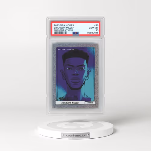 2023 Panini NBA Hoops Presentations #16 Brandon Miller (PSA 10 GEM MINT)