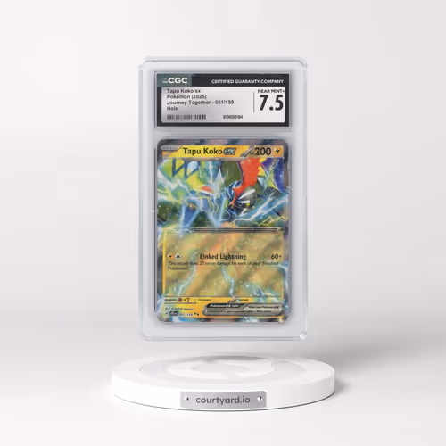 2025 Pokémon Jtg EN-Journey Together #051 Tapu Koko EX - Holo (CGC 7.5 NM+)