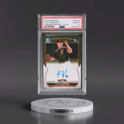 2023 Bowman Chrome Prospect Autographs #CPAKH Kyle Harrison (PSA 10 GEM MINT)