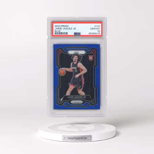 2023 Panini Prizm #137 Jaime Jaquez Jr. - Blue Prizm (PSA 10 GEM MINT)
