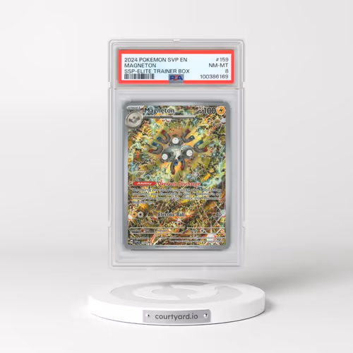 2024 Pokémon Svp EN-SV Black Star Promo #159 Magneton - Surging Sparks Elite Trainer Box (PSA 8 NM-MT)
