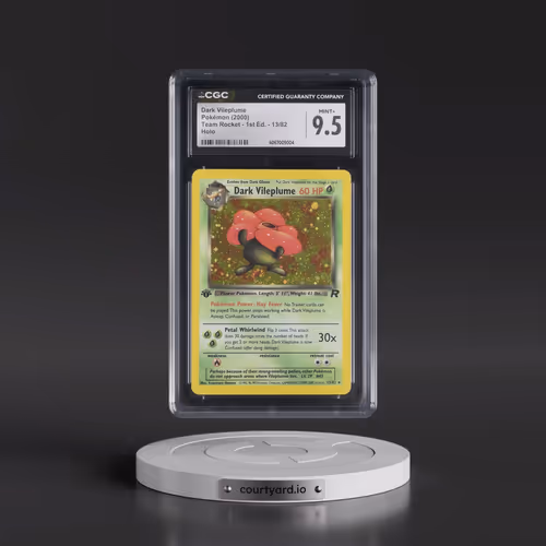 2000 Team Rocket #13/82 Dark Vileplume - 1st Edition Holo (CGC 9.5 MINT+)
