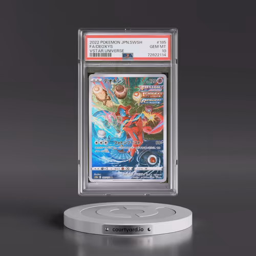 2022 Pokémon Sword & Shield Vstar Universe #185 Deoxys - Full Art (PSA 10 GEM MINT)