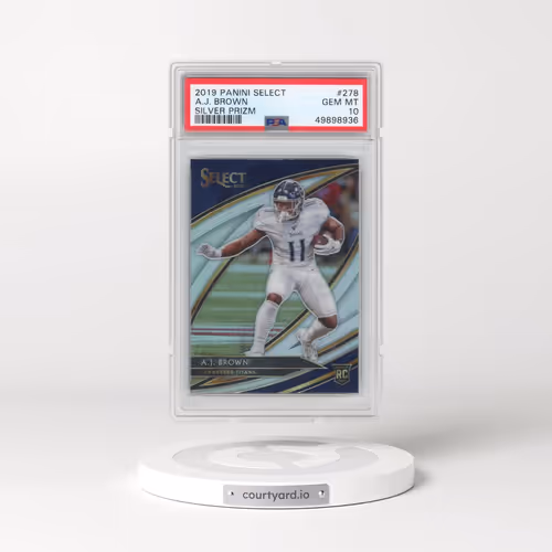 2019 Panini Select #278 A.J. Brown - Silver Prizm (PSA 10 GEM MINT)