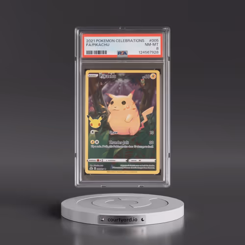 2021 Pokémon Celebrations #005 Pikachu - Full Art (PSA 8 NM-MT)