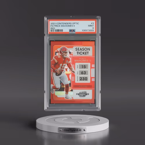 2021 Panini Contenders Optic #3 Patrick Mahomes II - Red (PSA 9 MINT)