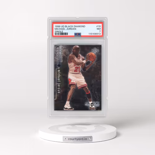 1998 Upper Deck Black Diamond #10 Michael Jordan - Single (PSA 7 NM)