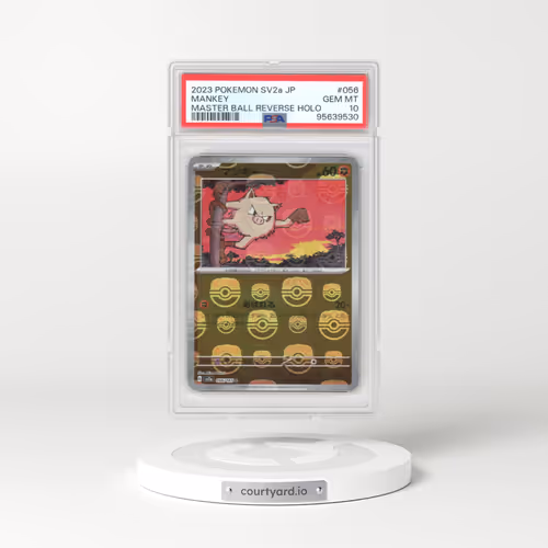 2023 Japanese Pokémon Card 151 #056 Mankey - Reverse Holo Master Ball (PSA 10 GEM MINT)