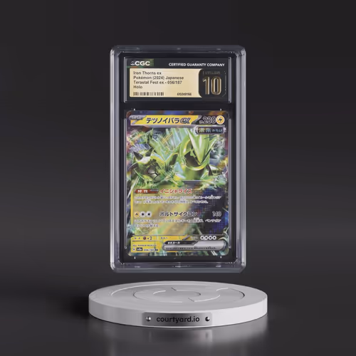 2024 High Class Pack: Terastal Fest ex - sv8a #056/187 Iron Thorns ex - Holo (CGC 10 PRISTINE)