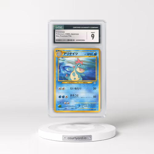 1999 Neo Premium File #159 Croconaw - No Rarity (CGC 9 MINT)
