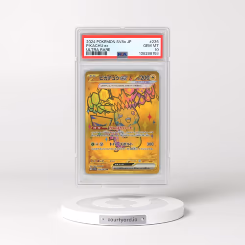 2024 Pokémon Sv8a-Terastal Fest EX #236 Pikachu EX - Holo Ultra Rare (PSA 10 GEM MINT)