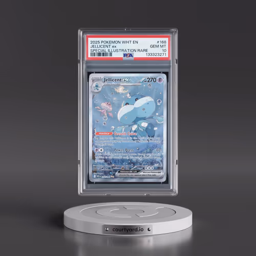 2025 Pokémon Wht EN-White Flare #168 Jellicent EX - Holo Special Illustration Rare (PSA 10 GEM MINT)
