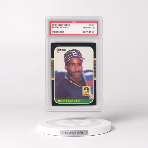 1987 Donruss #361 Barry Bonds (PSA 8 NM-MT)