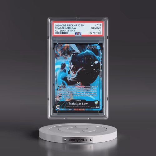 2025 One Piece OP10-Royal Blood #022 Trafalgar Law - Alternate Art (PSA 10 GEM MINT)