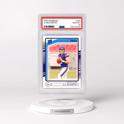 2024 Panini Donruss #303 JJ McCarthy (PSA 10 GEM MINT)