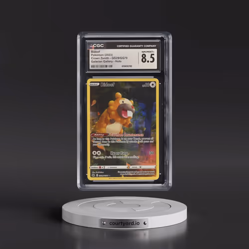 2023 Crown Zenith #GG29/GG70 Bidoof - Galarian Gallery Holo (CGC 8.5 NM-MT+)