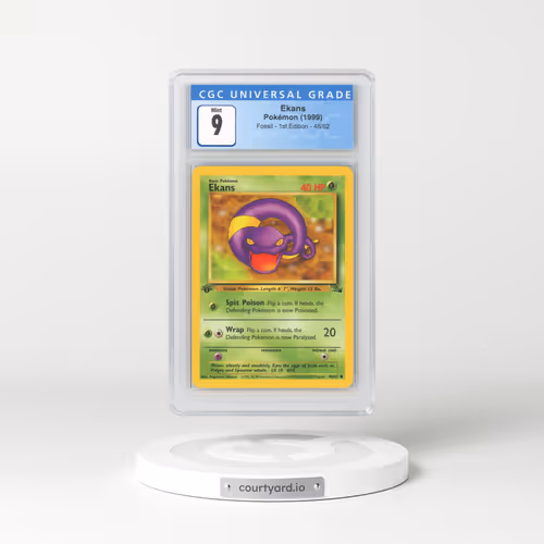 1999 Fossil #46/62 Ekans - 1st Edition 1st Edition (CGC 9 MINT)