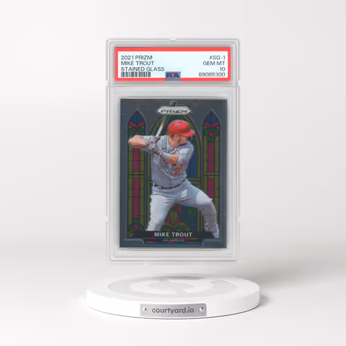 2021 Panini Prizm Stained Glass #SG-1 Mike Trout (PSA 10 GEM MINT)