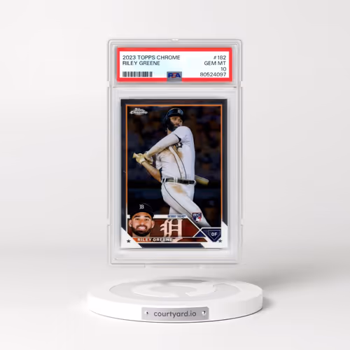 2023 Topps Chrome #182 Riley Greene (PSA 10 GEM MINT)