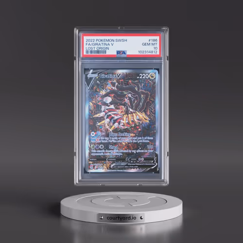 2022 Pokémon Sword & Shield Lost Origin #186 Giratina V - Holo Full Art (PSA 10 GEM MINT)