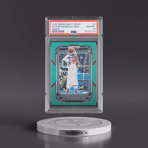 2023 Panini Prizm Draft Picks #2 Victor Wembanyama - Green Prizm (PSA 10 GEM MINT)
