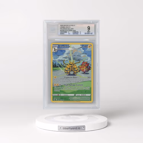 2023 Crown Zenith #GG08 Electivire - Galarian Gallery Holo (BGS 9 MINT)