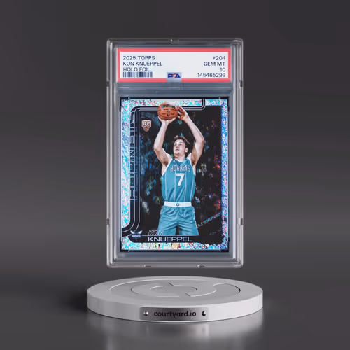 2025 Topps #204 Kon Knueppel - Holo Foil (PSA 10 GEM MINT)
