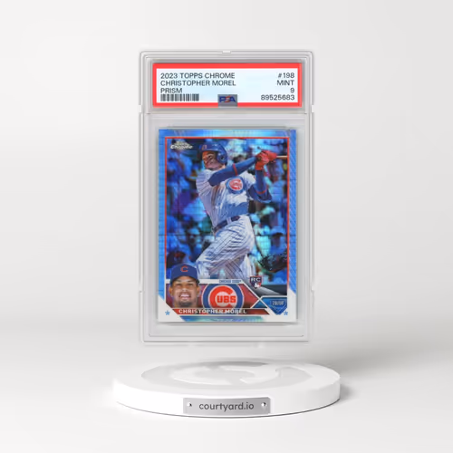 2023 Topps Chrome #198 Christopher Morel - Prism Refractor (PSA 9 MINT)
