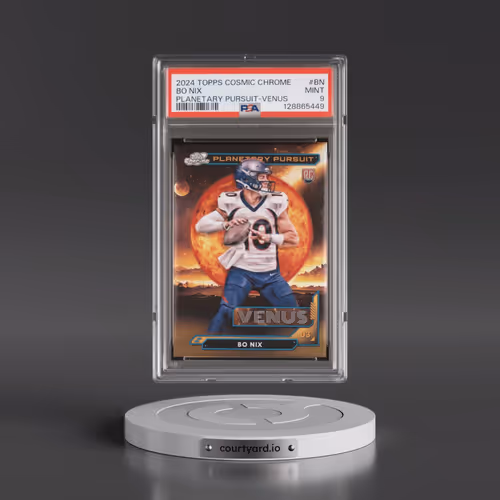 2024 Topps Cosmic Chrome Planetary Pursuit #BN Bo Nix - Venus (PSA 9 MINT)