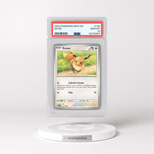 2023 Pokémon Mew EN-151 #133 Eevee (PSA 10 GEM MINT)